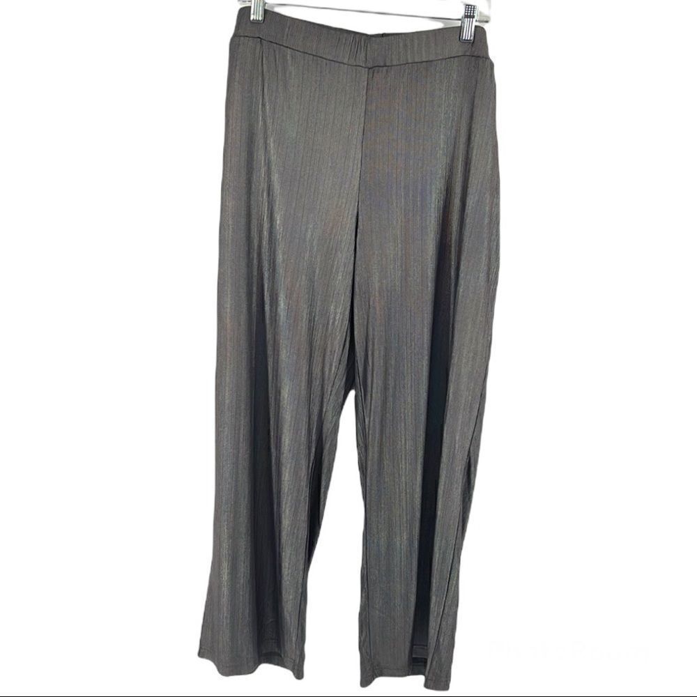 Marc New York iridescent charcoal grey gray slacks pants XL NEW NWT elastic